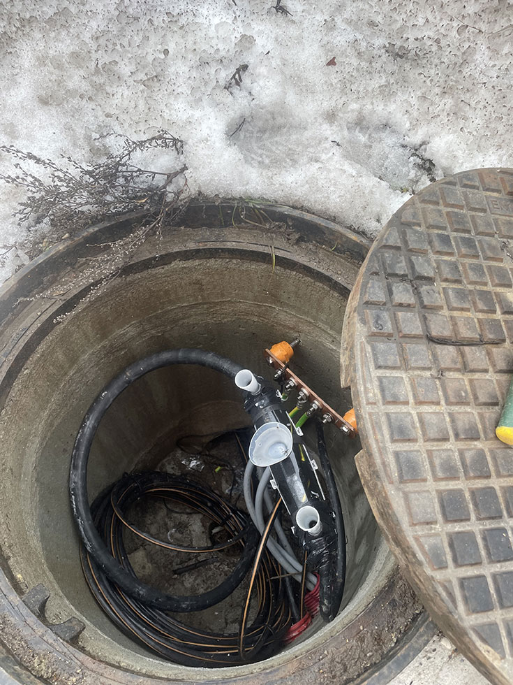 câblage sous-terrain